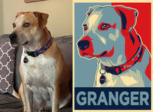 Load image into Gallery viewer, Presidential Style Custom Colourful Pet Poster Dog