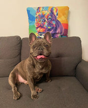 Load image into Gallery viewer, Custom Printed Pet Pillow Dog Colourful