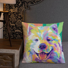 Load image into Gallery viewer, Personalized Colourful Pet Pillow Dog Face