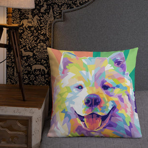 Personalized Colourful Pet Pillow Dog Face