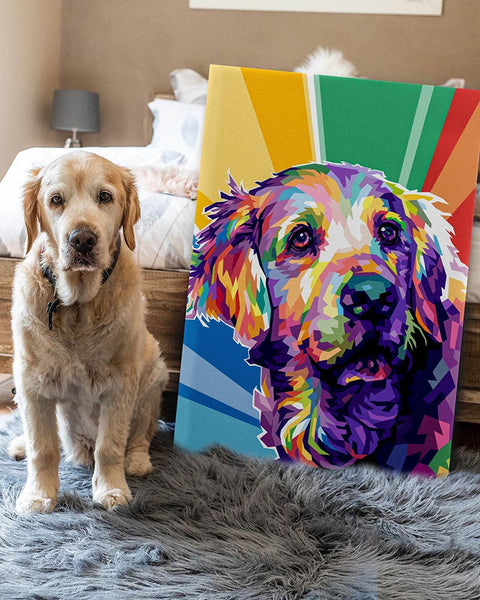 Pet shop canvas art