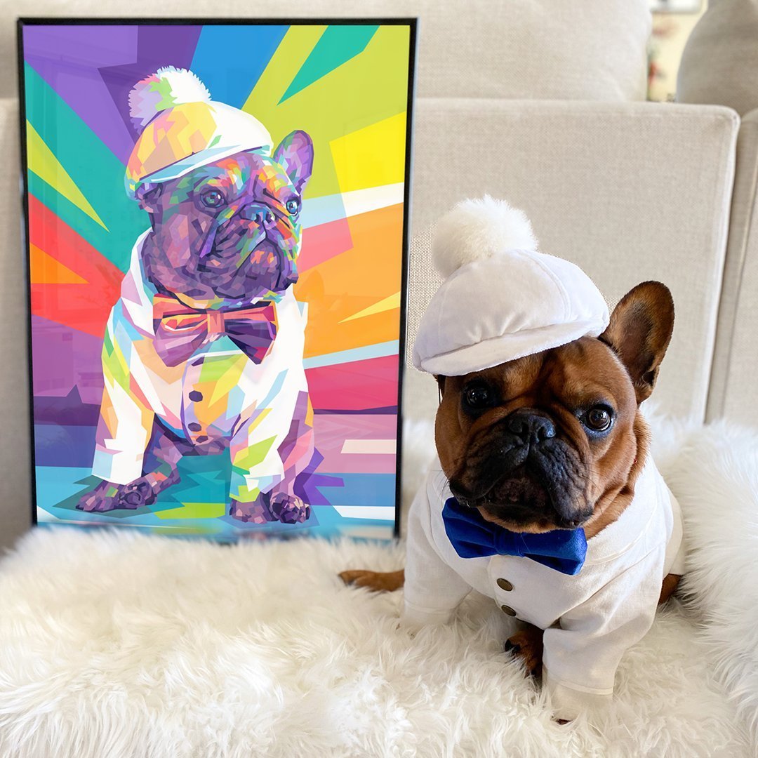 Personalized Colourful Pet Poster Dog