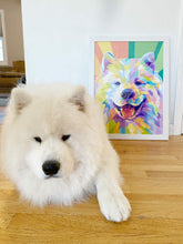 Load image into Gallery viewer, Personalized White Cute Dog Pet Poster 