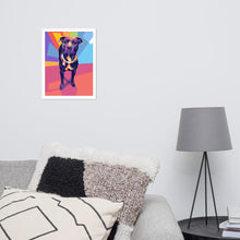 Load image into Gallery viewer, Personalized Custom Colourful Pet Poster Framed