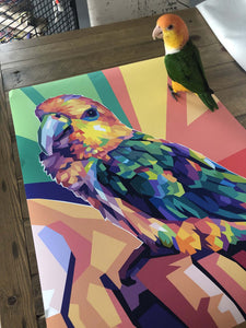 Personalized Custom Designed Colourful Pet Poster Parrot