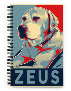 Zeus Personalized Colourful Pet Notebook Spiral Type