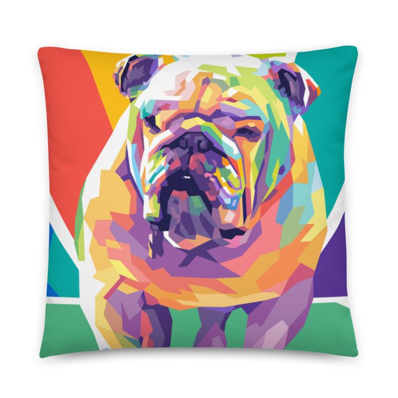 Colourful Personalized Pet Pillow Square 22×22